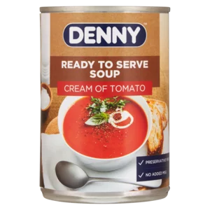Denny Ready To Serve Cream Of Tomato Soup Can 400g Denny Ready To Serve Cream Of Tomato Soup Can 400g