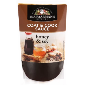Ina Paarman's Coat & Cook Honey & Soy Sauce 200ml Ina Paarman's Coat & Cook Honey & Soy Sauce 200ml