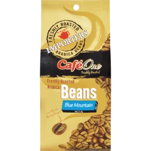 Importers Café One Mild Blue Mountain Freshly Roasted Arabica Coffee Beans Pack 250g Importers Café One Mild Blue Mountain Freshly Roasted Arabica Coffee Beans Pack 250g