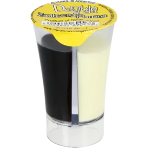 Double Act Zambuca And Banana Cream Liqueur Single Shooter 30ml Double Act Zambuca And Banana Cream Liqueur Single Shooter 30ml