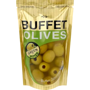 Buffet Pitted Green Olives Sachet 200g Buffet Pitted Green Olives Sachet 200g