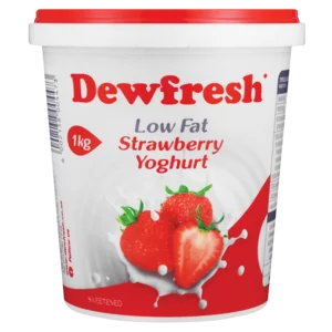 Dewfresh Low Fat Strawberry Flavoured Yoghurt 1kg Dewfresh Low Fat Strawberry Flavoured Yoghurt 1kg
