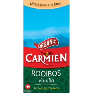 Carmién Organic Rooibos Vanilla Flavoured Teabags 20 Pack