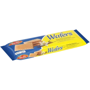 Tasty Treats Vanilla Flavoured Wafers 100g Tasty Treats Vanilla Flavoured Wafers 100g