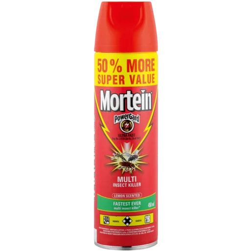 Mortein PowerGard Lemon Scented Multi Insect Killer 450ml Mortein PowerGard Lemon Scented Multi Insect Killer 450ml