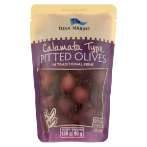 Tuna Marine Calamata Type Pitted Olives In Traditional Brine 180g