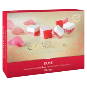 Sally Williams Rose Turkish Delight Gift Box 300g Sally Williams Rose Turkish Delight Gift Box 300g