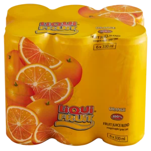 Liqui-Fruit Orange Juice 100% Fruit Juice Blend Cans 6x330ml Liqui-Fruit Orange Juice 100% Fruit Juice Blend Cans 6x330ml