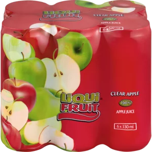 Liqui-Fruit Clear Apple Juice Cans 6x330ml Liqui-Fruit Clear Apple Juice Cans 6x330ml