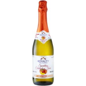 Royalty White Grape & Peach Flavoured Non-Alcoholic Sparkling Juice Bottle 750ml Royalty White Grape & Peach Flavoured Non-Alcoholic Sparkling Juice Bottle 750ml