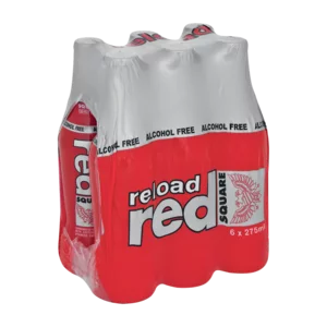 Red Square Reload Energy Drink Bottle 6x275ml