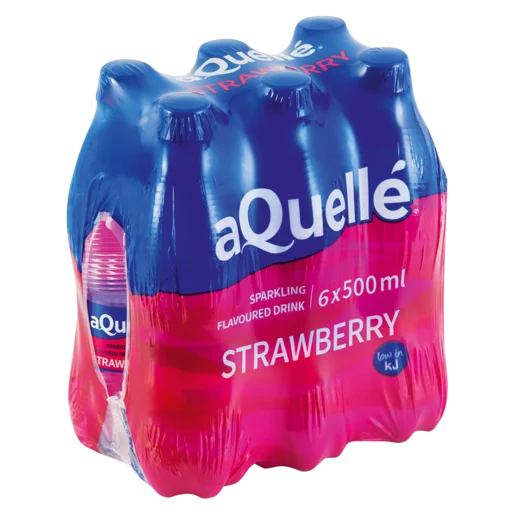 aQuellé Strawberry Flavoured Sparkling Water 6 x 500ml aQuellé Strawberry Flavoured Sparkling Water 6 x 500ml
