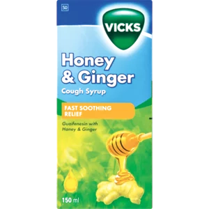 Vicks Honey & Ginger Cough Syrup 15ml