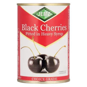 Jemz Pitted Black Cherries In Syrup 425g Jemz Pitted Black Cherries In Syrup 425g