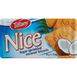 Tiffany Nice Coconut Biscuits 50g Tiffany Nice Coconut Biscuits 50g