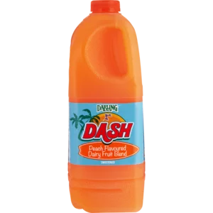 Darling Dash Peach Flavoured Dairy Fruit Blend 2L Darling Dash Peach Flavoured Dairy Fruit Blend 2L