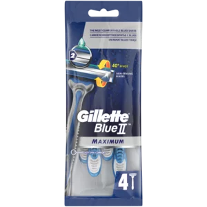 Gillette Blue II Maximum Disposable Razor 4 Pack