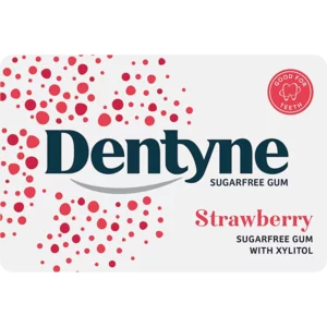 Dentyne Strawberry Flavoured Sugarfree Gum 10 Pack