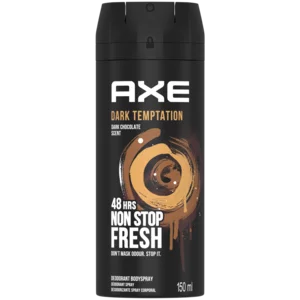 Axe Dark Temptation Dark Chocolate Scented 48 Hour Fresh Deodorant Body Spray 150ml