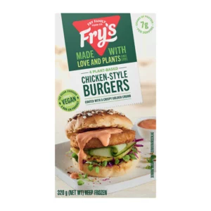 Fry's Frozen Meat Free Chicken-Style Vegetable Burgers 320g