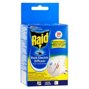Raid Fragranced Free Electric Diffuser Mosquito Killer & Tablet Set 2 Piece