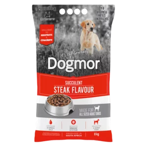 Dogmor Succulent Steak Flavoured Adult Dog Food 8kg Dogmor Succulent Steak Flavoured Adult Dog Food 8kg