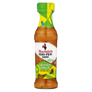 Nando's Peri-Peri Extra Mild Lemon & Herb Flavoured Sauce 125ml Nando's Peri-Peri Extra Mild Lemon & Herb Flavoured Sauce 125ml