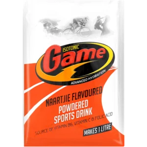 Game Isotonic Naartjie Flavoured Powdered Sports Drink Sachet 80g Game Isotonic Naartjie Flavoured Powdered Sports Drink Sachet 80g