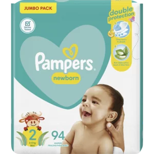 Pampers Mini New Baby-Dry Size 2 Nappies 94 Pack Pampers Mini New Baby-Dry Size 2 Nappies 94 Pack