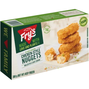 Fry's Frozen Vegetarian Chicken-Style Nuggets 380g Fry's Frozen Vegetarian Chicken-Style Nuggets 380g