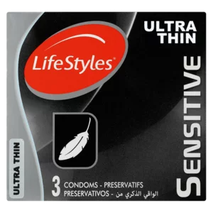 LifeStyles Sensitive Ultra Thin Condoms 3 Pack LifeStyles Sensitive Ultra Thin Condoms 3 Pack