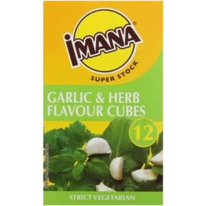 Imana Garlic & Herb Flavoured Stock Cubes 12 Pack Imana Garlic & Herb Flavoured Stock Cubes 12 Pack