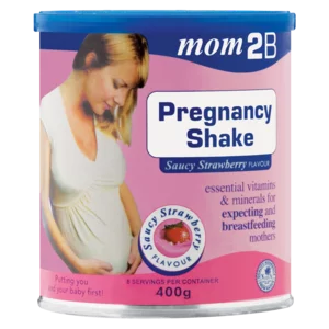 Mom 2B Saucy Strawberry Flavoured Pregnancy Shake 400g