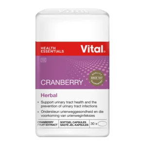 Vital Cranberry Herbal Vitamin Soft Gel Capsules 30 Pack Vital Cranberry Herbal Vitamin Soft Gel Capsules 30 Pack