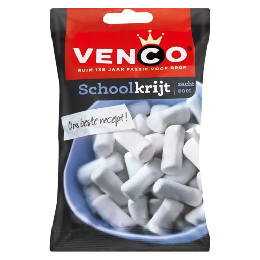 Venco Skoolkrijt Liquorice 152g Venco Skoolkrijt Liquorice 152g