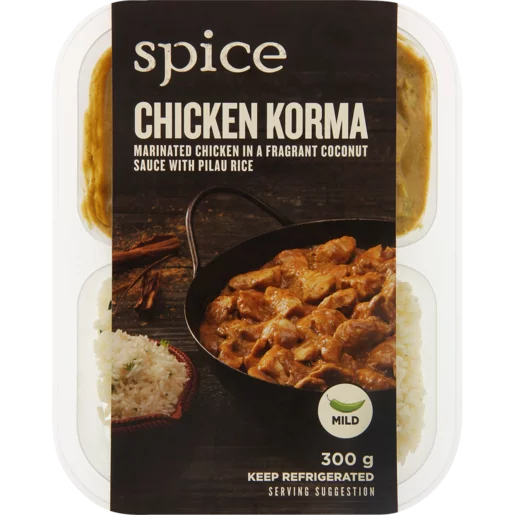 Spice Fresh Indian Chicken Korma Ready Meal 300g Spice Fresh Indian Chicken Korma Ready Meal 300g