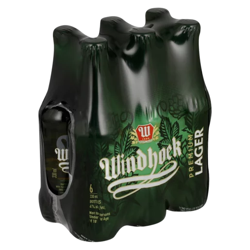 Windhoek Premium Lager Beer Bottles 6x330ml Windhoek Premium Lager Beer Bottles 6x330ml