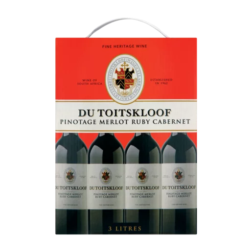 Du Toitskloof Ruby Cabernet Pinotage Merlot Red Wine Box 3L Du Toitskloof Ruby Cabernet Pinotage Merlot Red Wine Box 3L