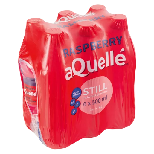 aQuellé Raspberry Flavoured Still Water 6 x 500ml aQuellé Raspberry Flavoured Still Water 6 x 500ml