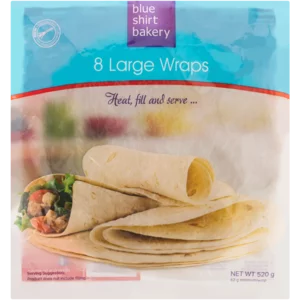 Blue Shirt Bakery Large Wraps 8 Pack Blue Shirt Bakery Large Wraps 8 Pack