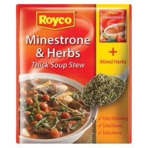 Royco Minestrone & Herbs Flavoured Thick Soup Stew 50g Royco Minestrone & Herbs Flavoured Thick Soup Stew 50g