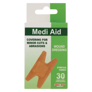 Medirite Pharmacy Brown Medi Aid Anchor Dressing Plasters 30 Pack