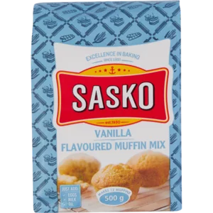 Sasko Vanilla Muffin Mix 500g Sasko Vanilla Muffin Mix 500g