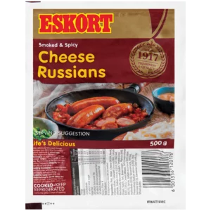 Eskort Smoked & Spicy Cheese Russians 500g Eskort Smoked & Spicy Cheese Russians 500g