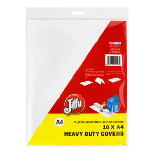 Jiffy A4 Transparent Heavy Duty Adjustable Book Covers 10 Pack Jiffy A4 Transparent Heavy Duty Adjustable Book Covers 10 Pack