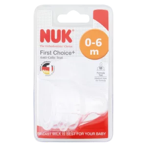 Nuk Anti-Colic Silicone Medium Teats 2 Pack Nuk Anti-Colic Silicone Medium Teats 2 Pack