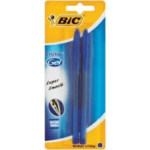 BIC Cristal Gel Ink Roller Medium Writing Blue BIC Cristal Gel Ink Roller Medium Writing Blue