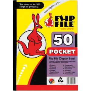 Flip File A4 Transparent Display Book 50 Page