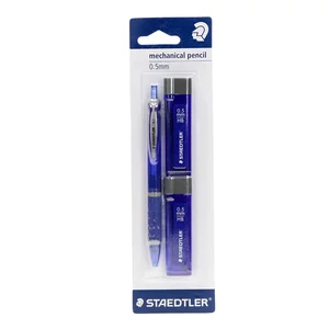 Staedtler 0.5mm Mechanical Pencil With 2 Lead Tubes Set Staedtler 0.5mm Mechanical Pencil With 2 Lead Tubes Set
