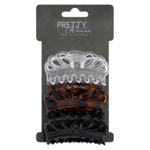 Pretty Woman Clip Claw Set 3 Pack